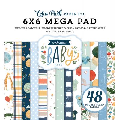 Echo Park Welcome Baby Boy Designpapier - Cardmakers Mega Pad